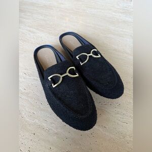 Rothy’s The Double Bit Loafer Mule with gold hardware 8